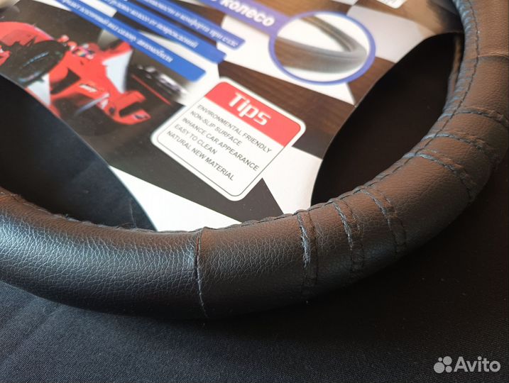 Оплётка руля M Torino HJ-S1003-BK-M