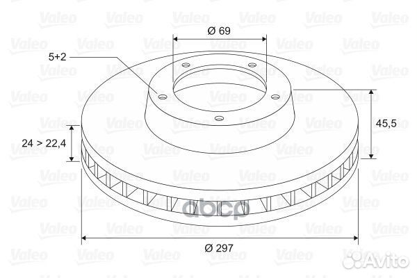 Диск тормозной mitsubishi outlander 03/citroen