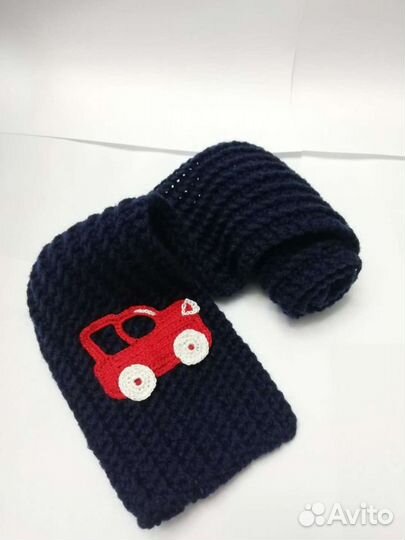 Детский тёплый шарф ручной работы