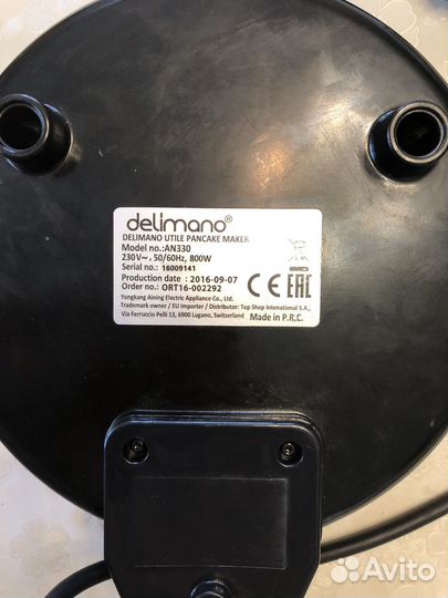 Блинница электрическая Delimano, сковорода Winner