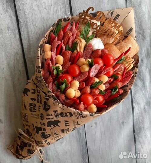 Мужские букеты съедобные