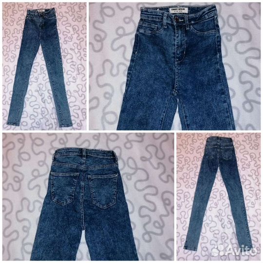 Джинсы бренды много Philipp Plein,CK,Levis xxs/w24