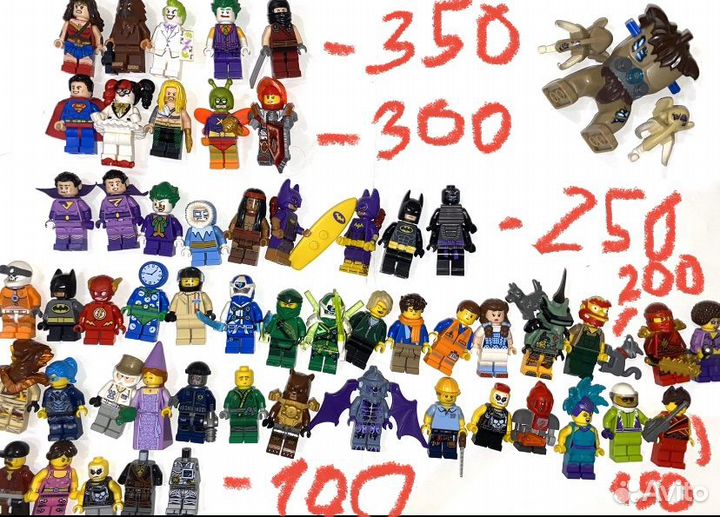 Lego минифигурки разных серий лего