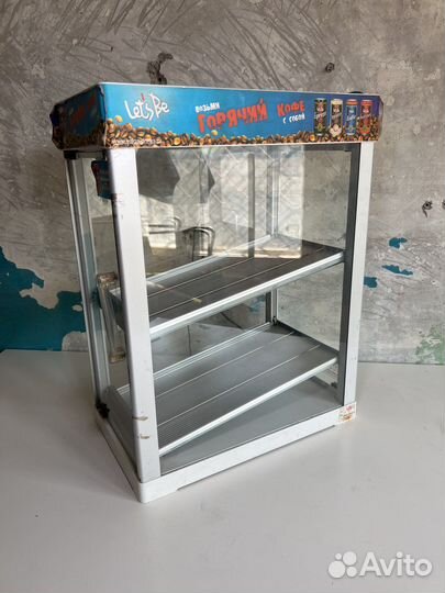 Витрина для кофе с подогревом, кофе с собой