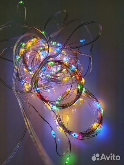 Гирлянда штора 3на3 роса