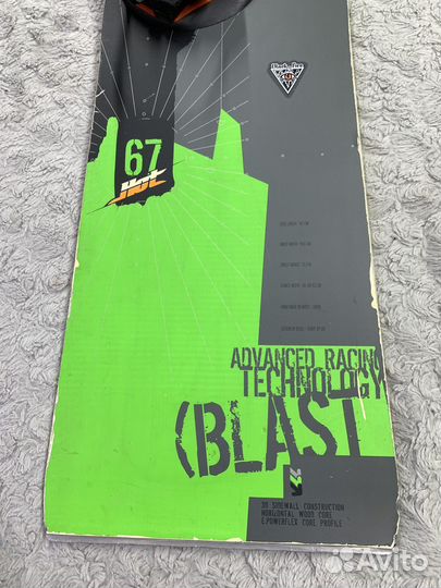 Жёсткий сноуборд 167 Black Fire комплект