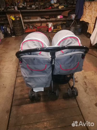 Детская летняя коляска для двойняшек 