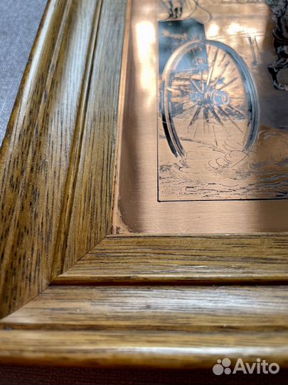 Гравюра Etchmaster по меди в раме Экипаж в пути