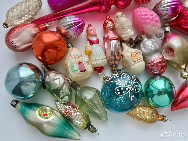 Елочные игрушки СССР прищепки