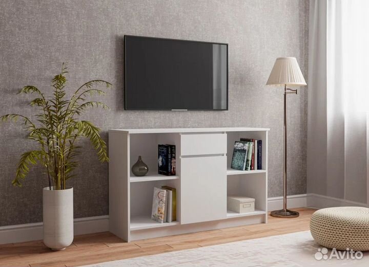 Тумба под телевизор с полками Мори 1204.1