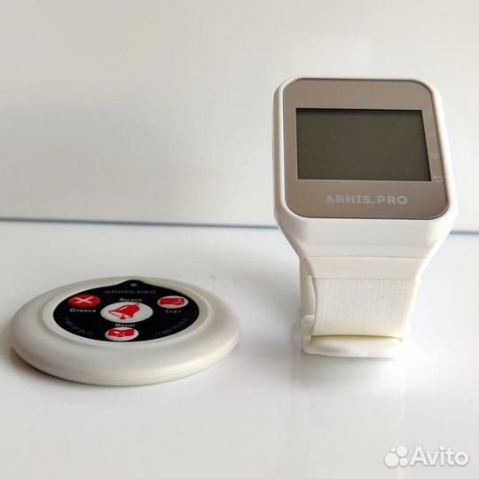 Кнопка вызова официанта Слим в ассортименте, часы