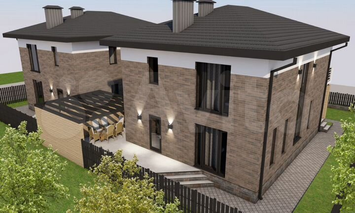 Коттедж 136 м² на участке 3 сот.