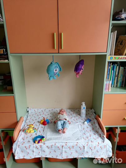 Детский стеллаж пеленальный столик ящики Икея