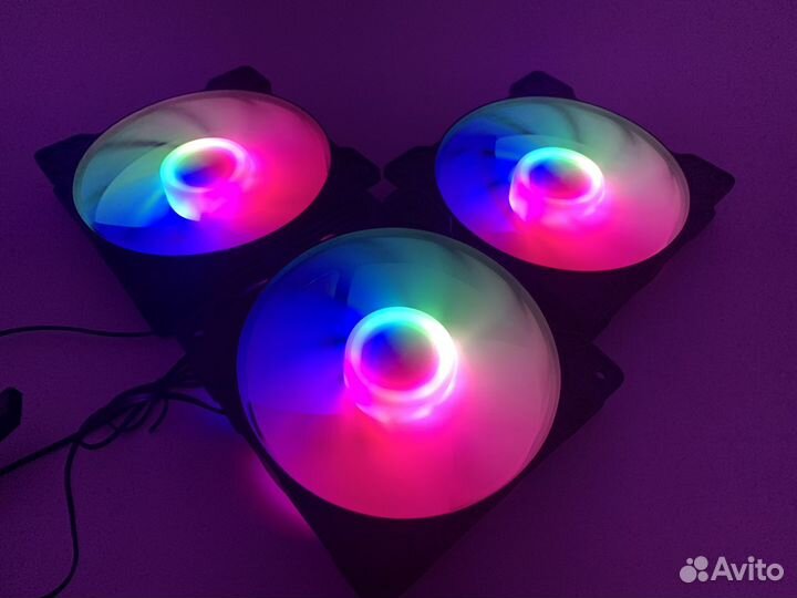 Корпусные вентиляторы с RGB подсветкой 120мм