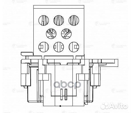 Резистор вентилятора радиатора основного citroe