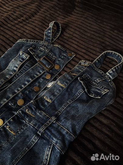 Джинсовое платье