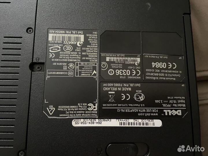 Ноутбук dell pp29l