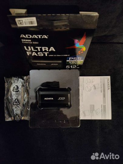 Внешний SSD adata SE800, USB 3.2 Gen 1 Type-C
