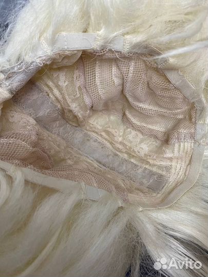 Парик для снегурочки с косами японский