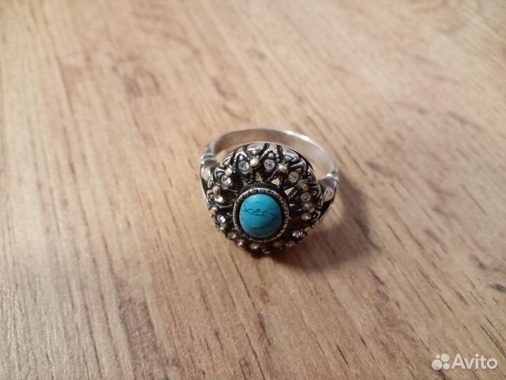 Комплект бижутерии с бирюзой СССР