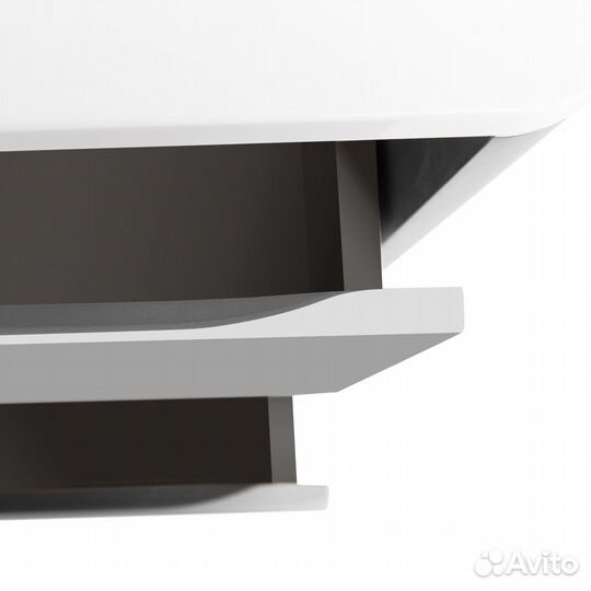 Тумба с раковиной Cezares relax-800-2C-SO-BL белая глянцевая