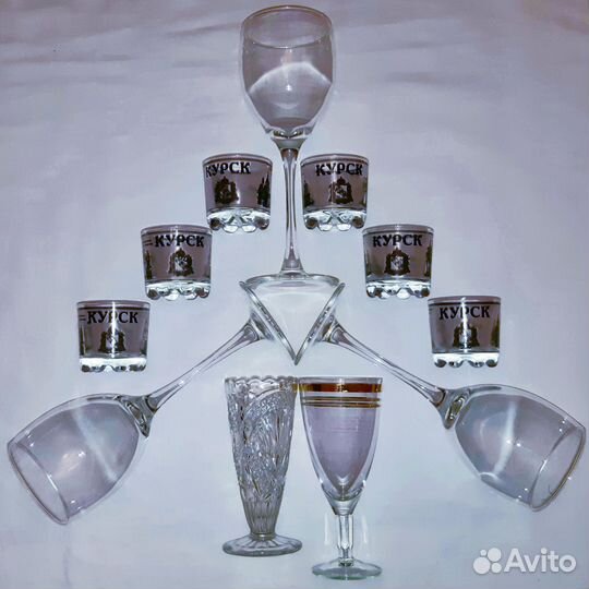 Набор из бокалов, рюмок и стопок