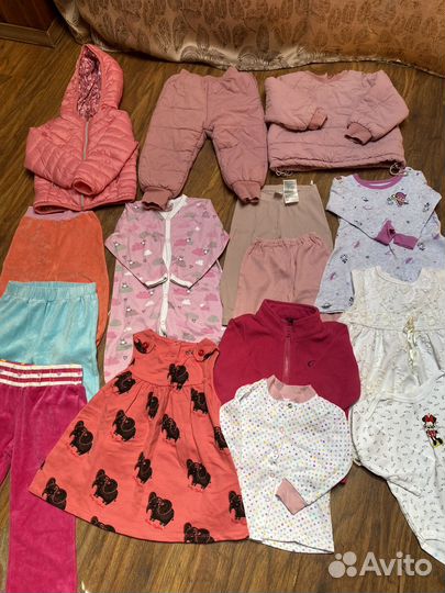 Вещи для девочки пакетом 80 86