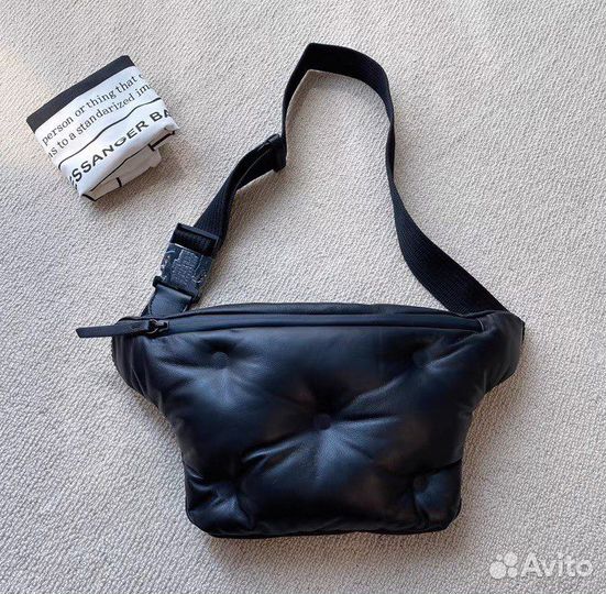 Maison martin margiela сумка поясная кожа 100