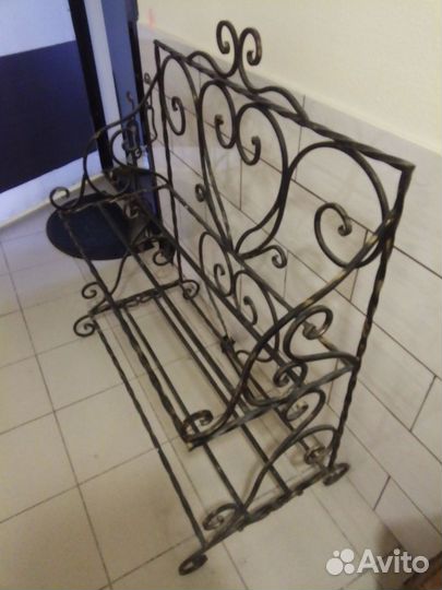Стеллаж кованный,дровяница