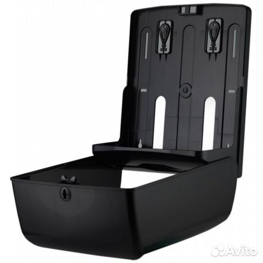 Диспенсер для бумажных полотенец в листах черный