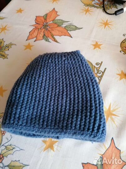 Зимняя шапка и снуд женский