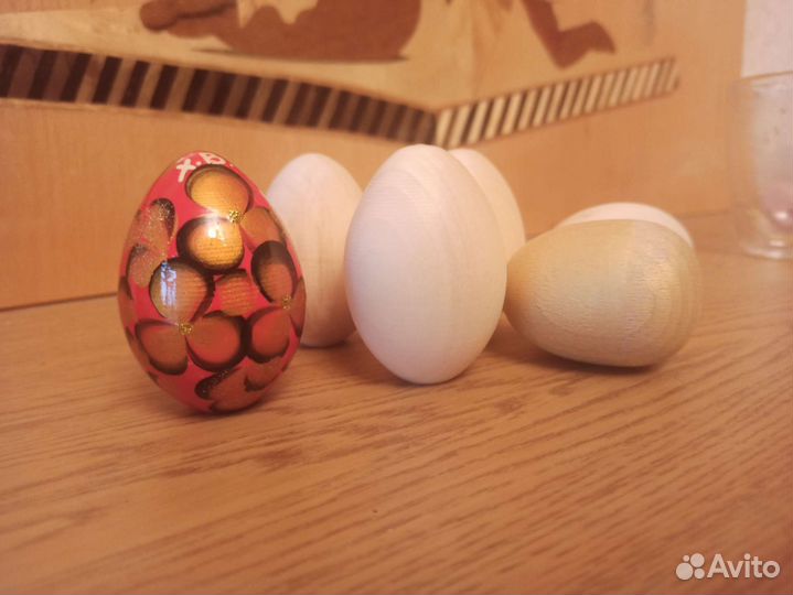 Деревянные яйца для росписи