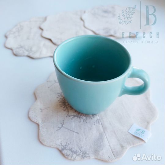 Новый комплект салфеток. Полулён