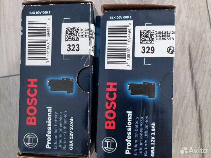 Аккумуляторная батарея Bosch GBA 12V 3.0ah