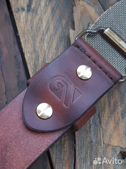 Мужской кожаный ремень ручной работы