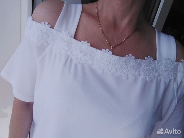 Маечка, блузка хлопок 50