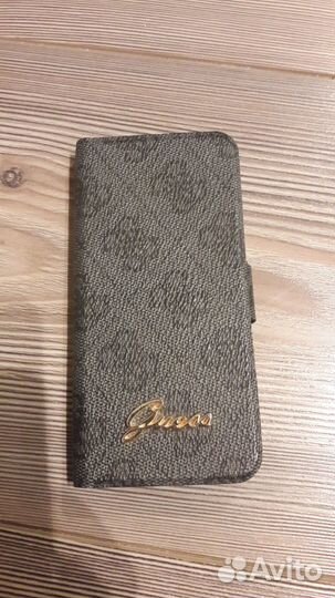 Кожаный чехол для iPhone 5/5S/SE Guess 4G Folio