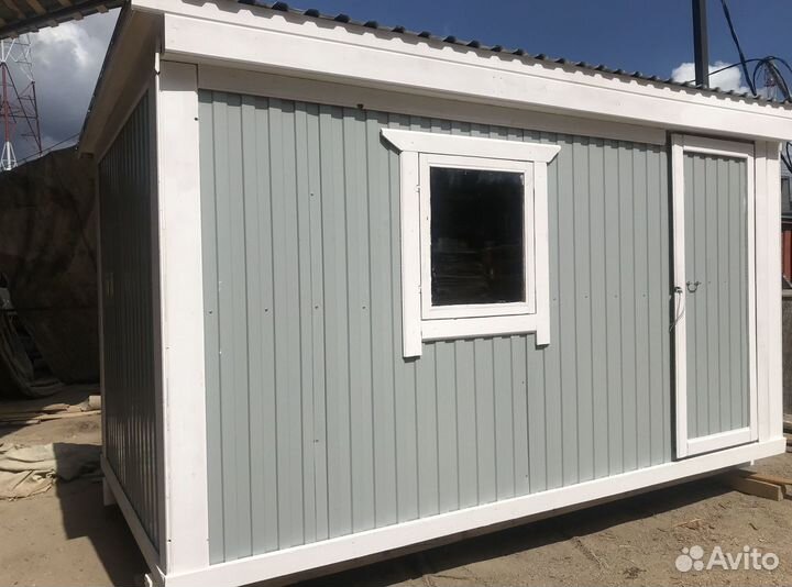 Бытовка 4х2.3м утепленная с пвх окном дачная