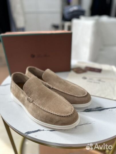 Лоферы замша мужские