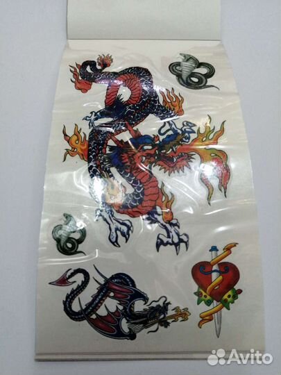 Временные татуировки переводные