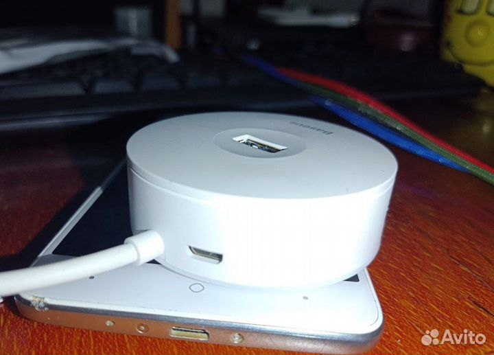 Baseus Round Box USB3 4-портовый хаб концентратор