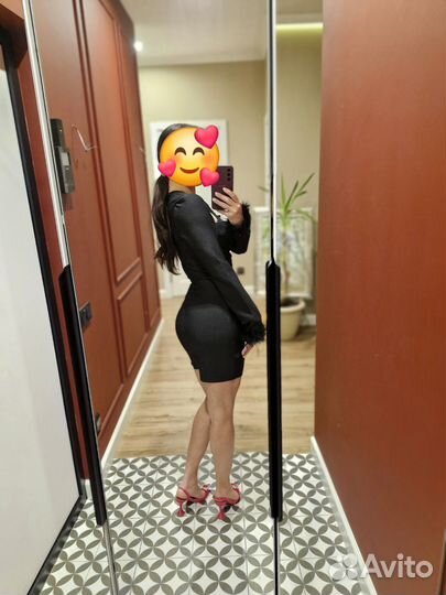 Платье женское 42 44 черное вечернее