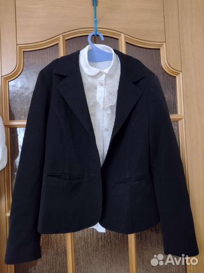 Пиджак для девочки школа р 134-140