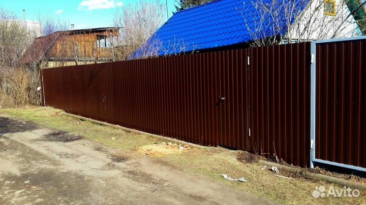 Забор из профнастила