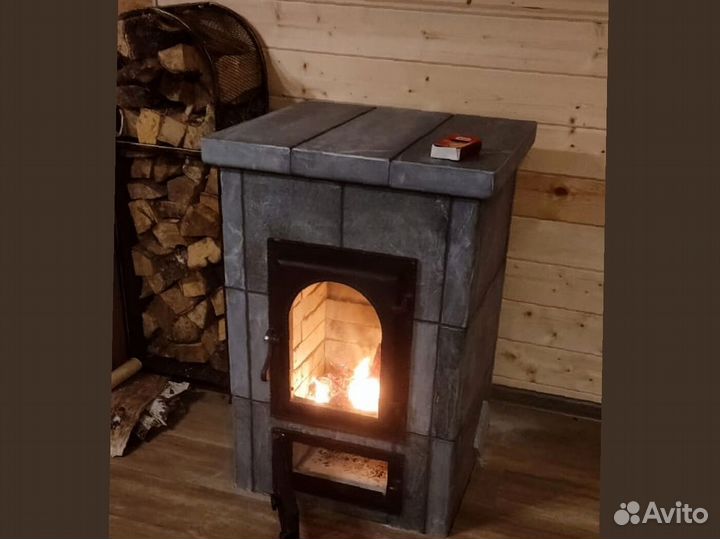 Печь камин отопительная