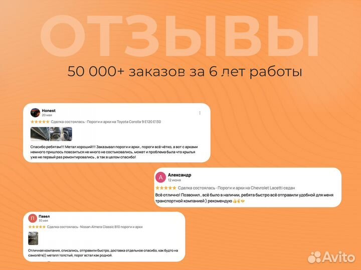 Ремонтные пороги и арки Chevrolet Гороховец