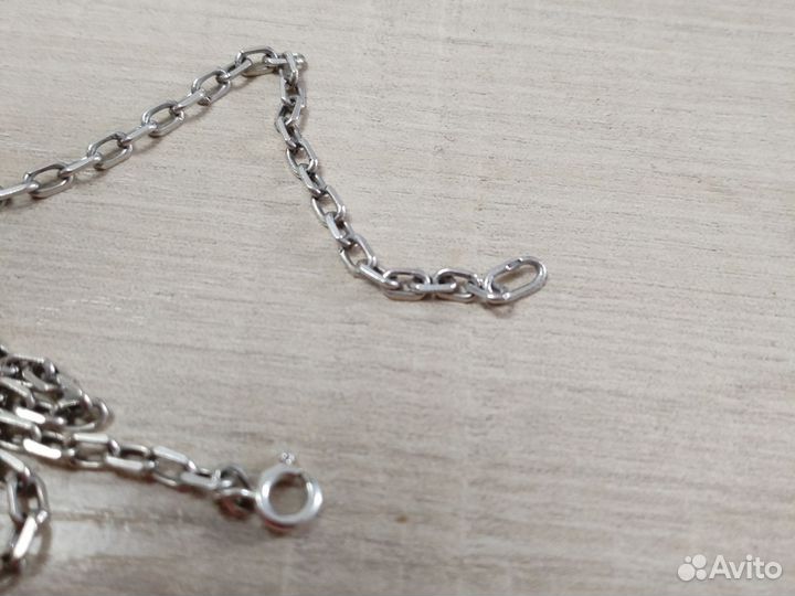 Мужская серебряная цепь 50 см