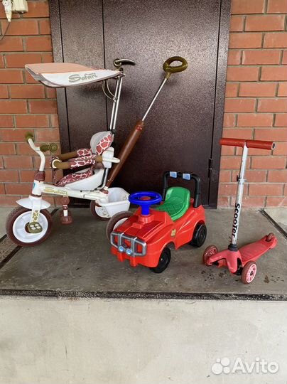 Самокат детский, машинка толокар, велосипед б/у