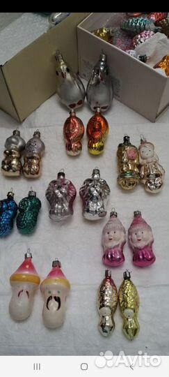 Елочные игрушки СССР поштучно