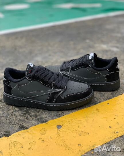 Nike Travis Scott Air Jordan 1 Low Black Phantom